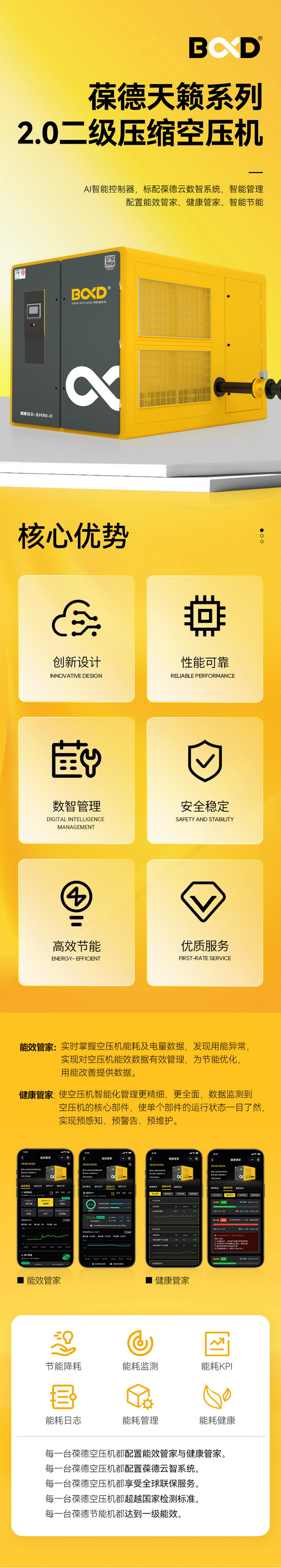 BD-SH-II天籟二級壓縮空壓機