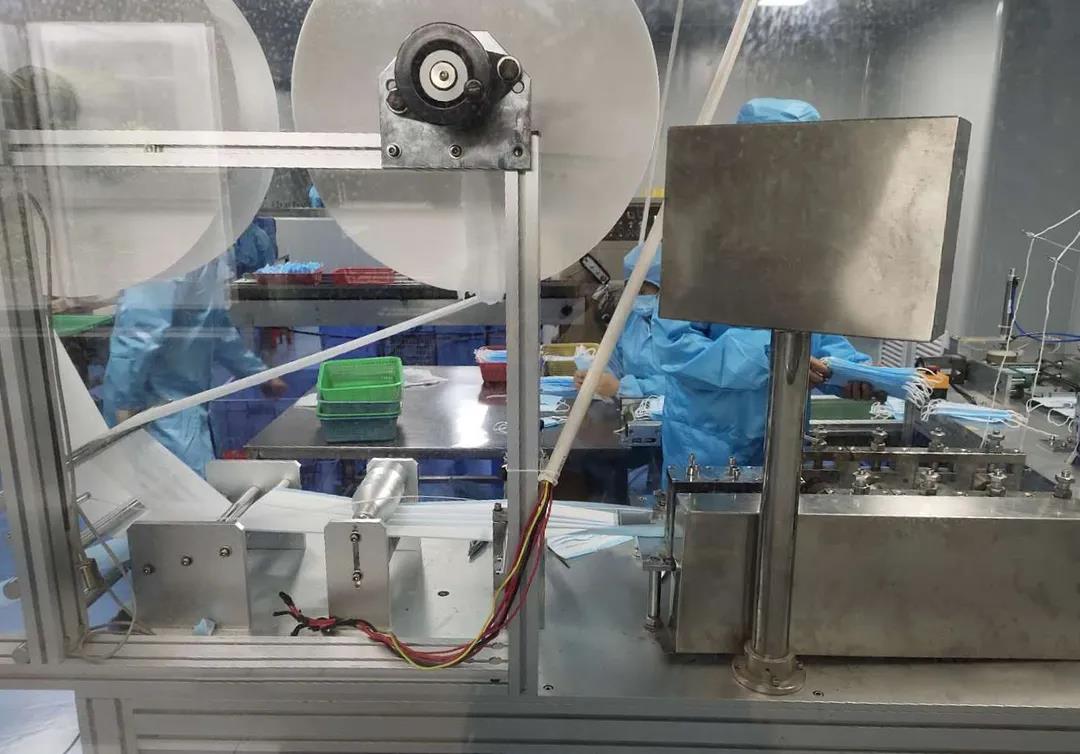 葆德為防疫物資生產企業免費提供空壓機使用，共抗疫情