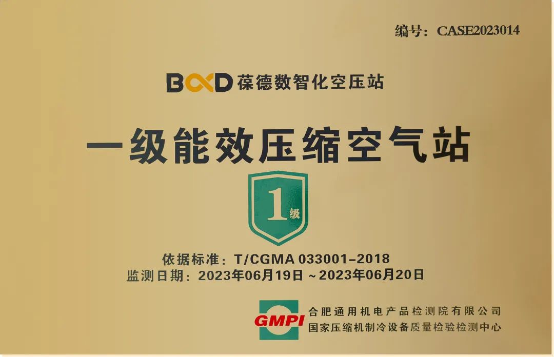 用數(shù)據(jù)驅(qū)動節(jié)能降耗，佛山首個一級能效智能空壓站成功掛牌！